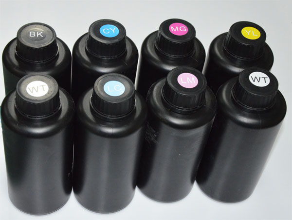 Flatbed printer uv led inks